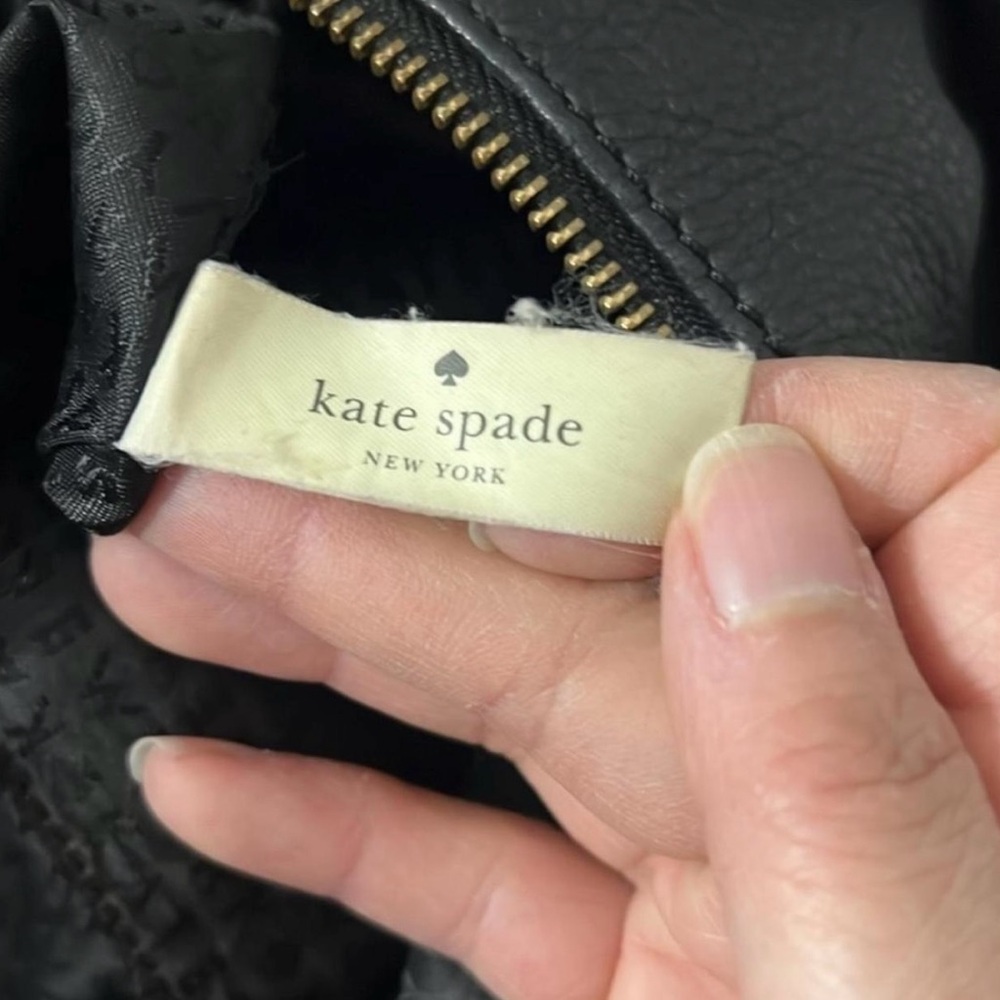 Kate Spade black and gold crossbody purse - Picture 5 of 8